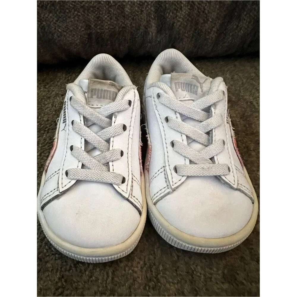 Toddler Shoes Lot Size 5C Converse White Tie Dye Puma Rainbow 3 Pairs GUC